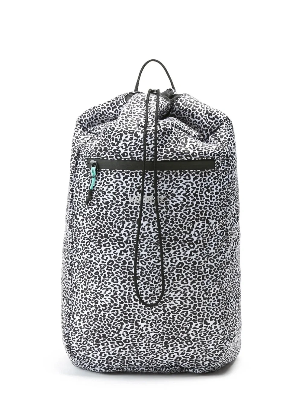 Vooray Black & White Leopard Print Cinch Top Backpack NWT